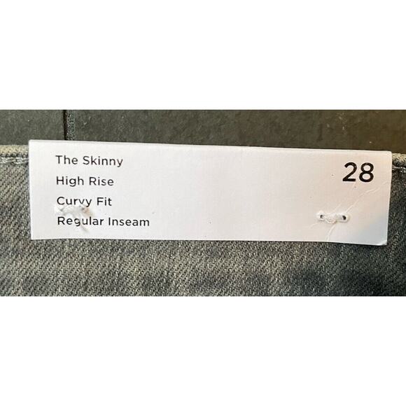 Loft Skinny High Rise Curvy Gray Jeans Size 28 NWT RN#140923 - Picture 5 of 9